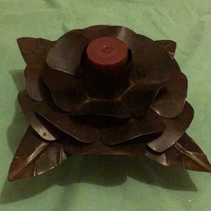 Jan Barboglio Rose of Guadalupe candleholder